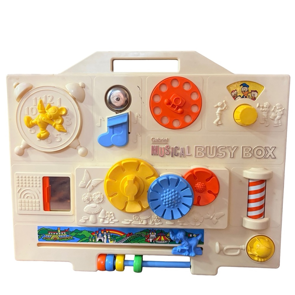 Vintage 1977 Gabriel Disney Musical Busy Box Kids Toy